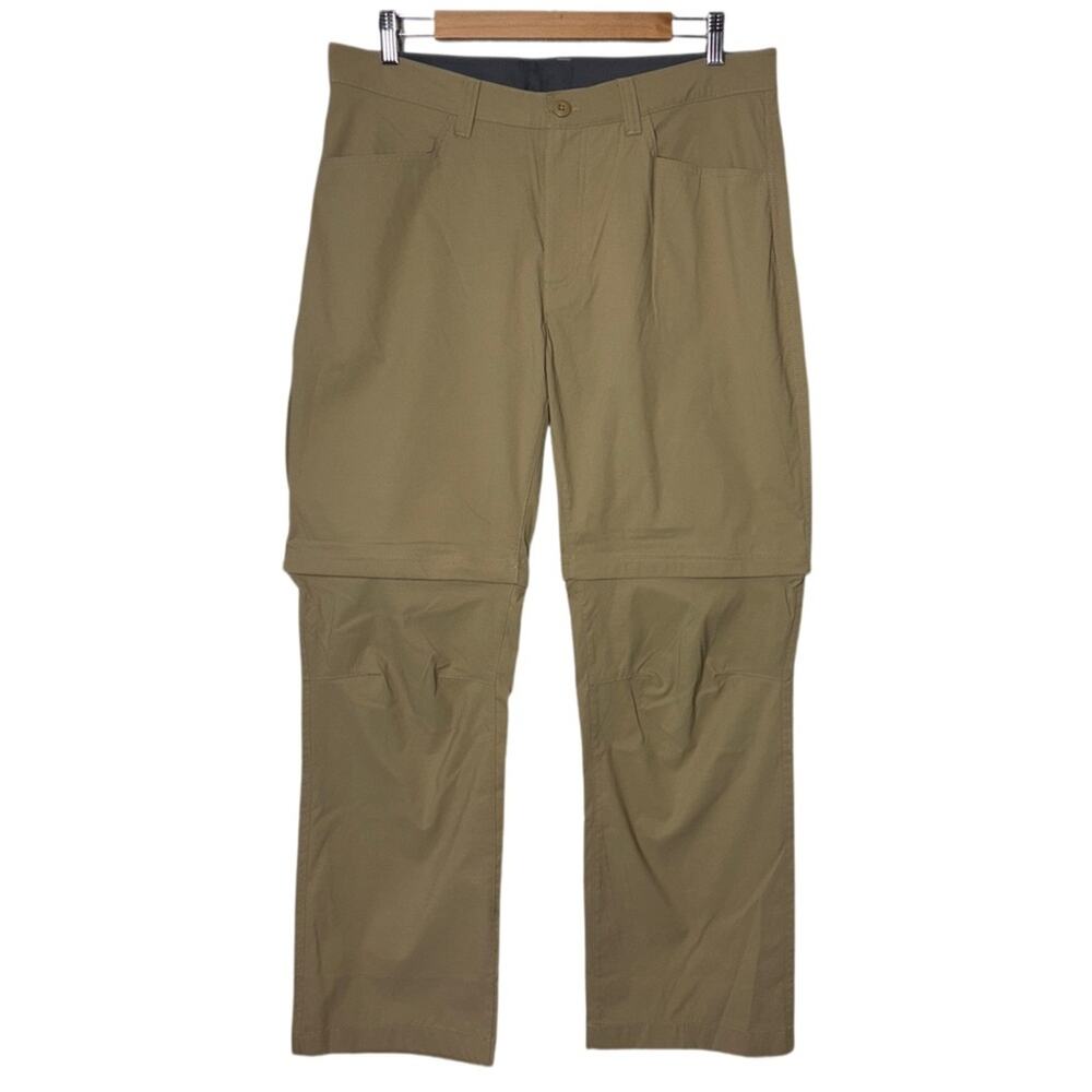 Eddie Bauer Convertible Tech Pants Men's Size 34x30 Tan outdoor hiking